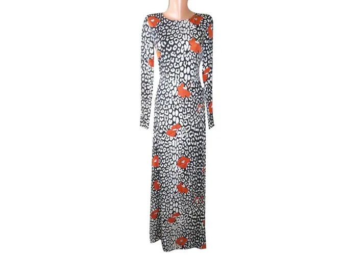 Essentiel Antwerp Vestidos Negro Blanco Naranja 