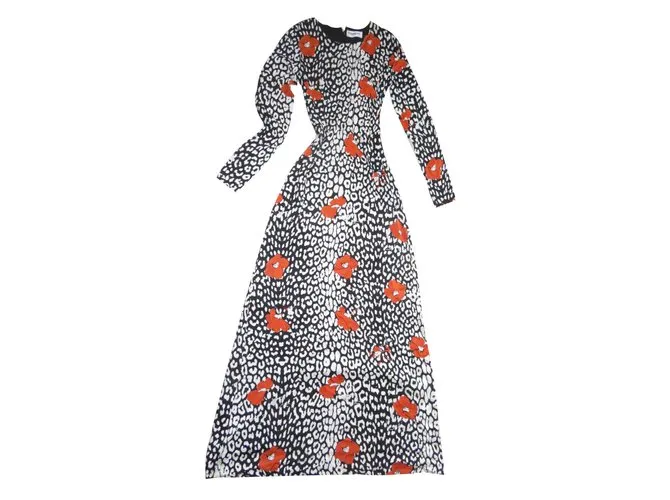 Essentiel Antwerp Vestidos Negro Blanco Naranja 