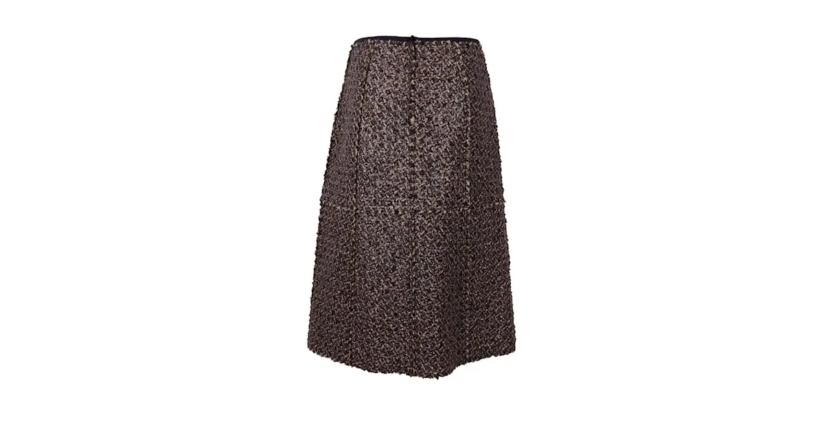 Falda de lana adornada con lentejuelas de Tory Burch Púrpura 