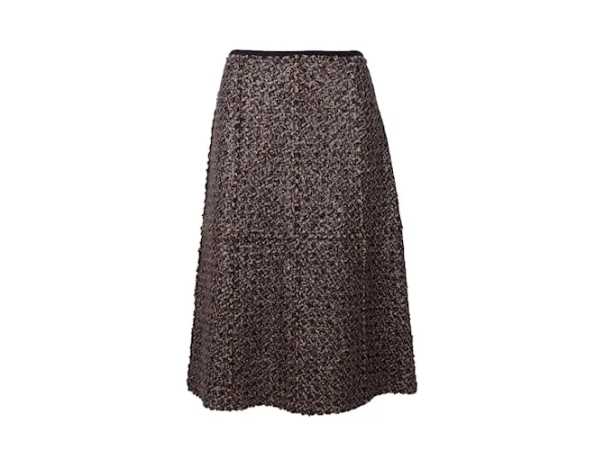 Falda de lana adornada con lentejuelas de Tory Burch Púrpura 