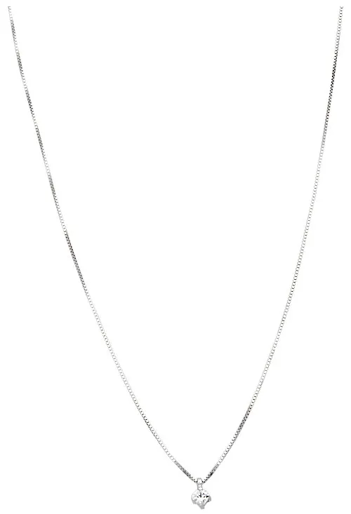 Gargantilla oro blanco 18 ktes con diamante 095_496869