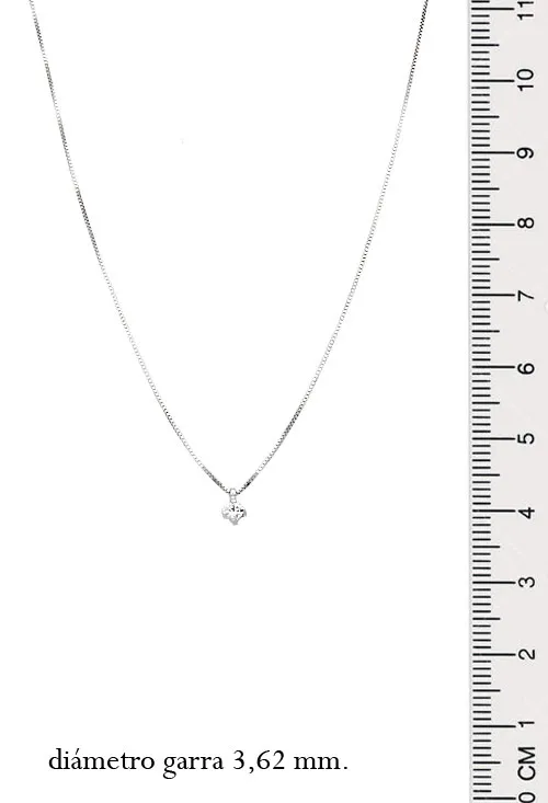 Gargantilla oro blanco 18 ktes con diamante 095_496869