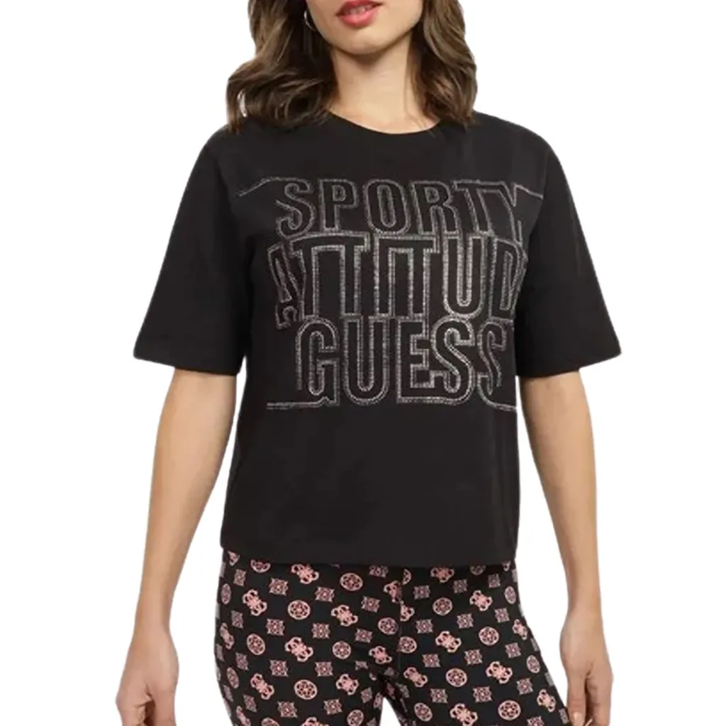 GUESS CAYLEY SS TSHIRT "BLACK"