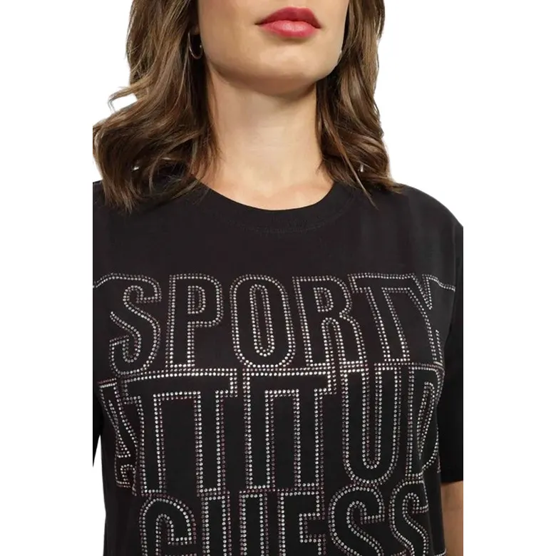 GUESS CAYLEY SS TSHIRT "BLACK"