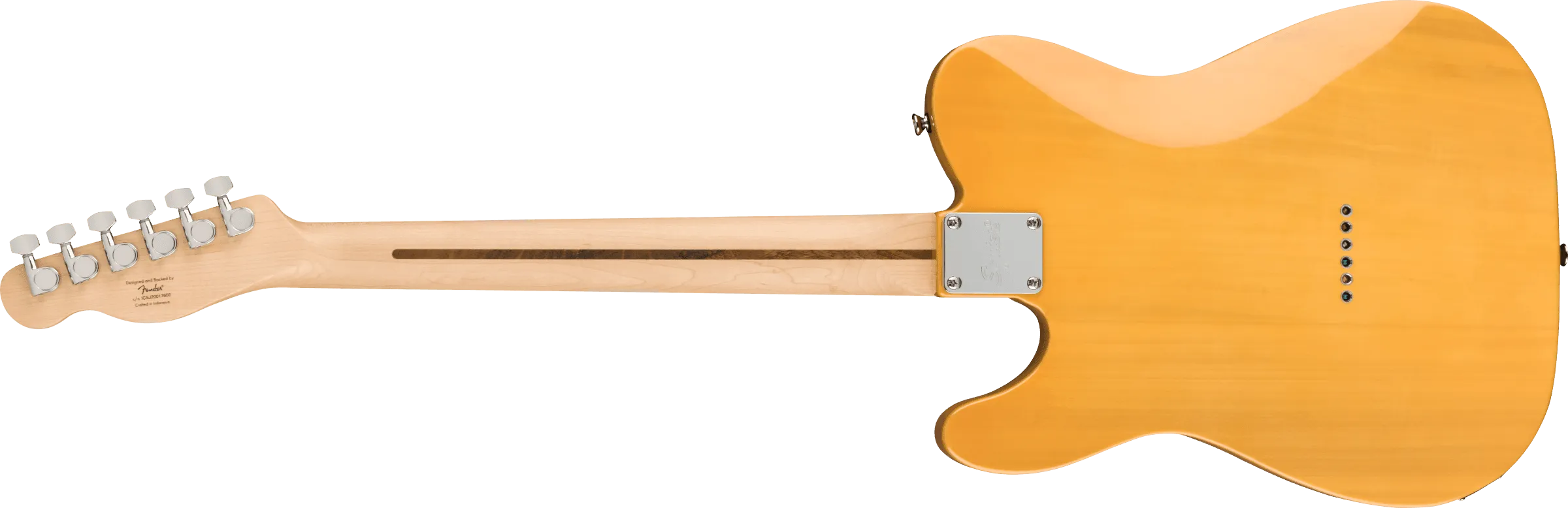 Guitarra Electrica Fender Squier Affinity Series™ Telecaster®, diapasón de arce, golpeador negro, rubio caramelo 0378203550 