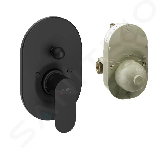 HANSGROHE REBRIS S  GRIFO EMPOTRADO DE BA?ERA, CON CUERPO DE MONTAJE, NEGRO MATE 72448670