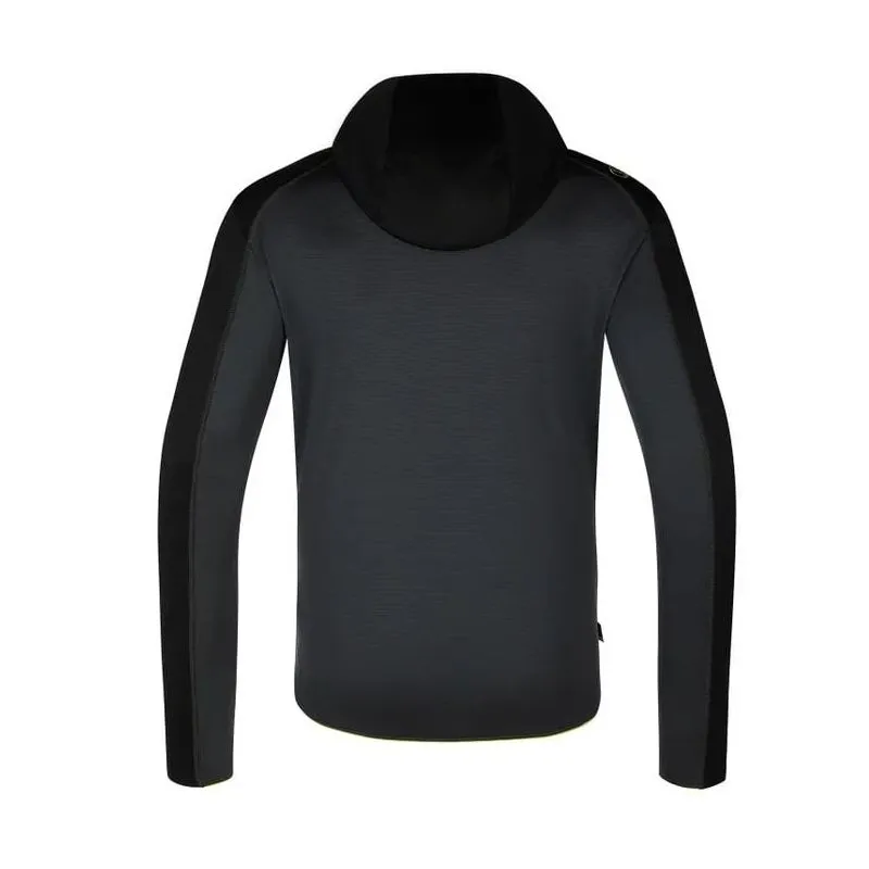 Hombres La Sportiva Sudadera con capucha Upendo (Carbon/Lime Punch)