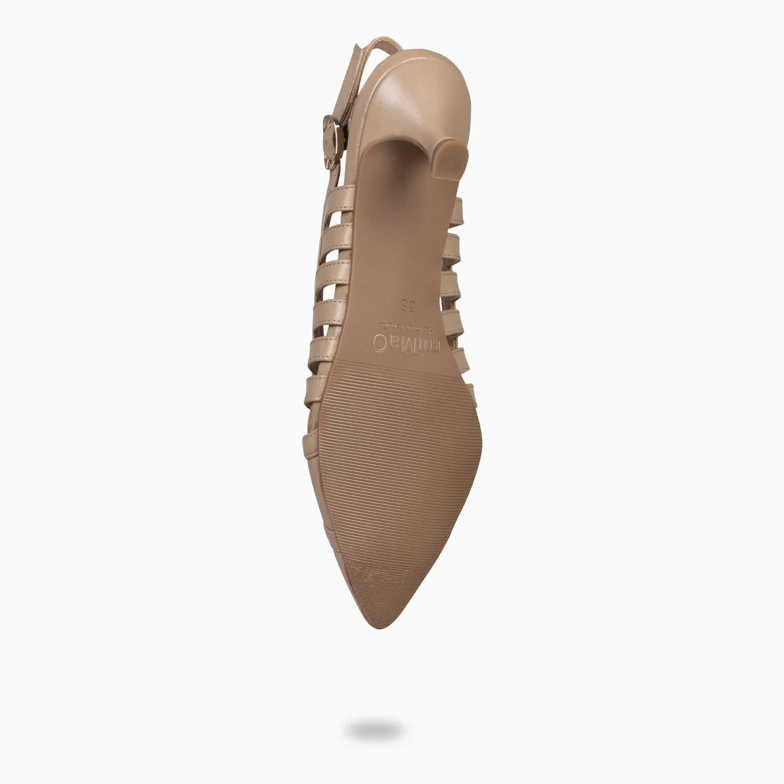 JADE  ZAPATO TACóN KITTEN TAUPE