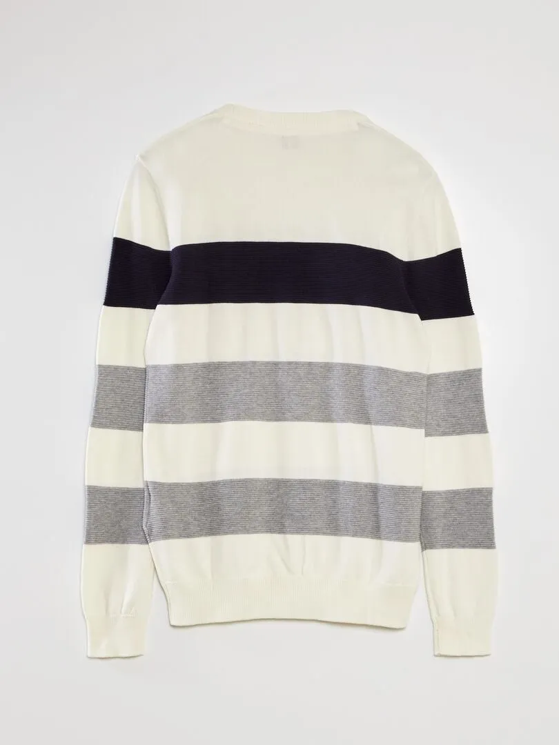 JERSEY DE PUNTO FINO  BLANCO