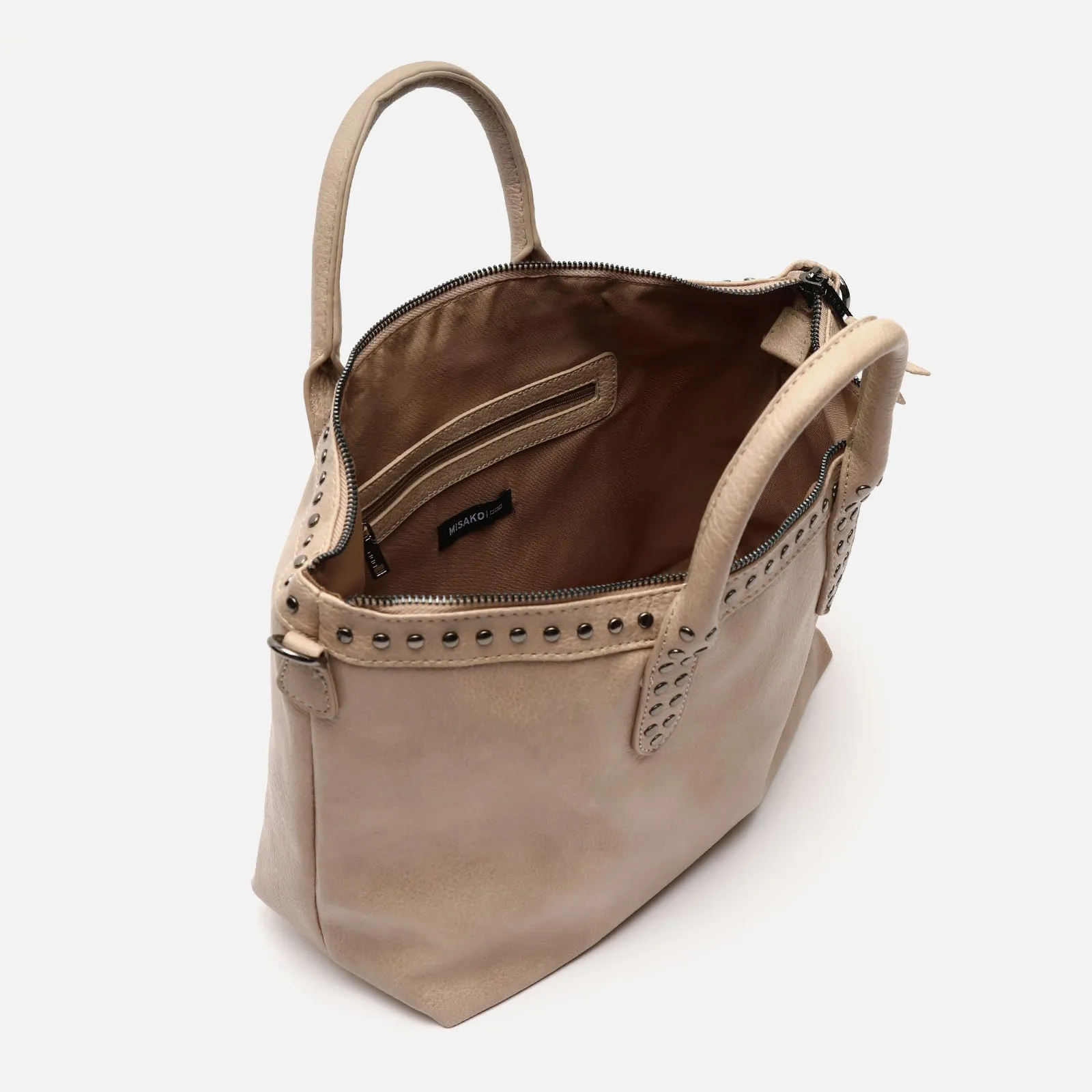 Kalani bolso tote con asa bandolera y detalles metálicos