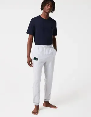 Lacoste Joggers lounge de hombre en felpa de mezcla de algodón
