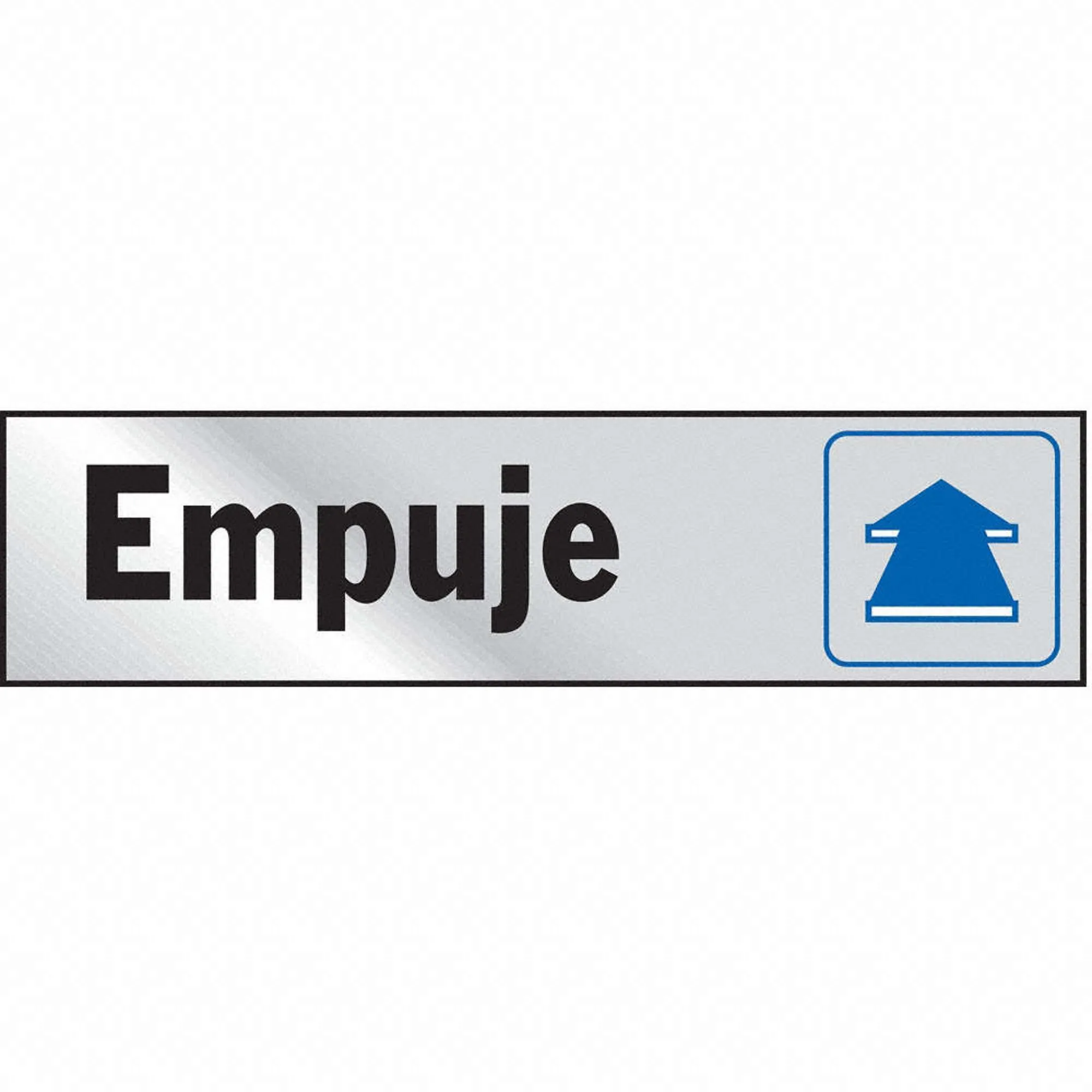 Letrero Empuje En Aluminio
