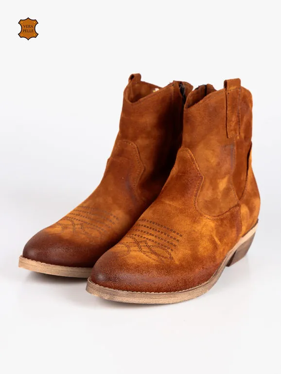 Made In Italy Botines texanos en ante
