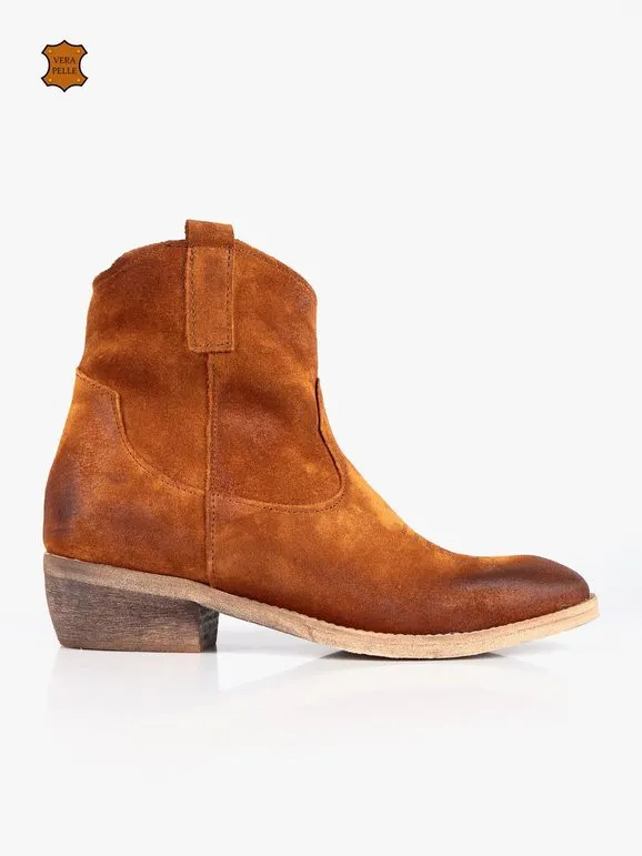 Made In Italy Botines texanos en ante