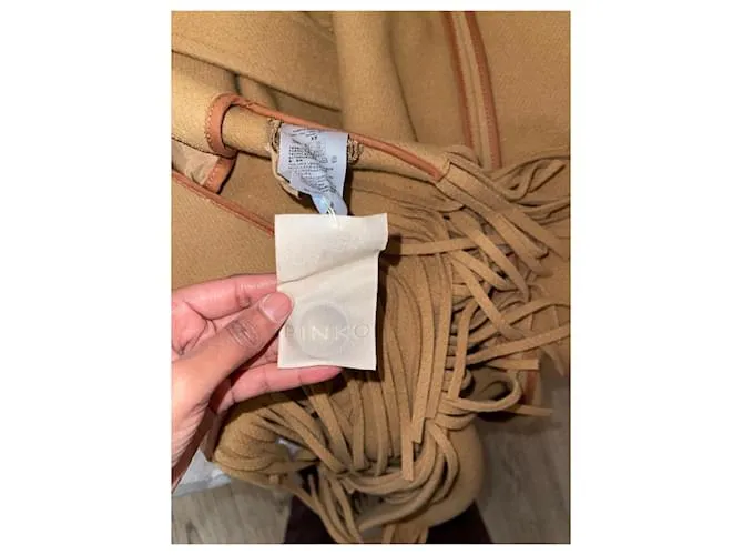 Magnífico abrigo PINKO Caramelo 