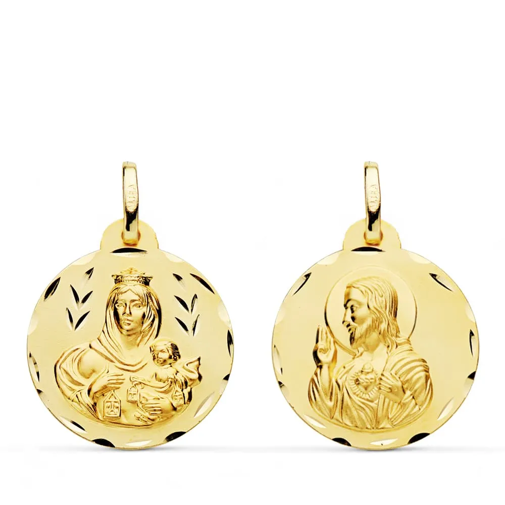 Medalla Escapulario Oro