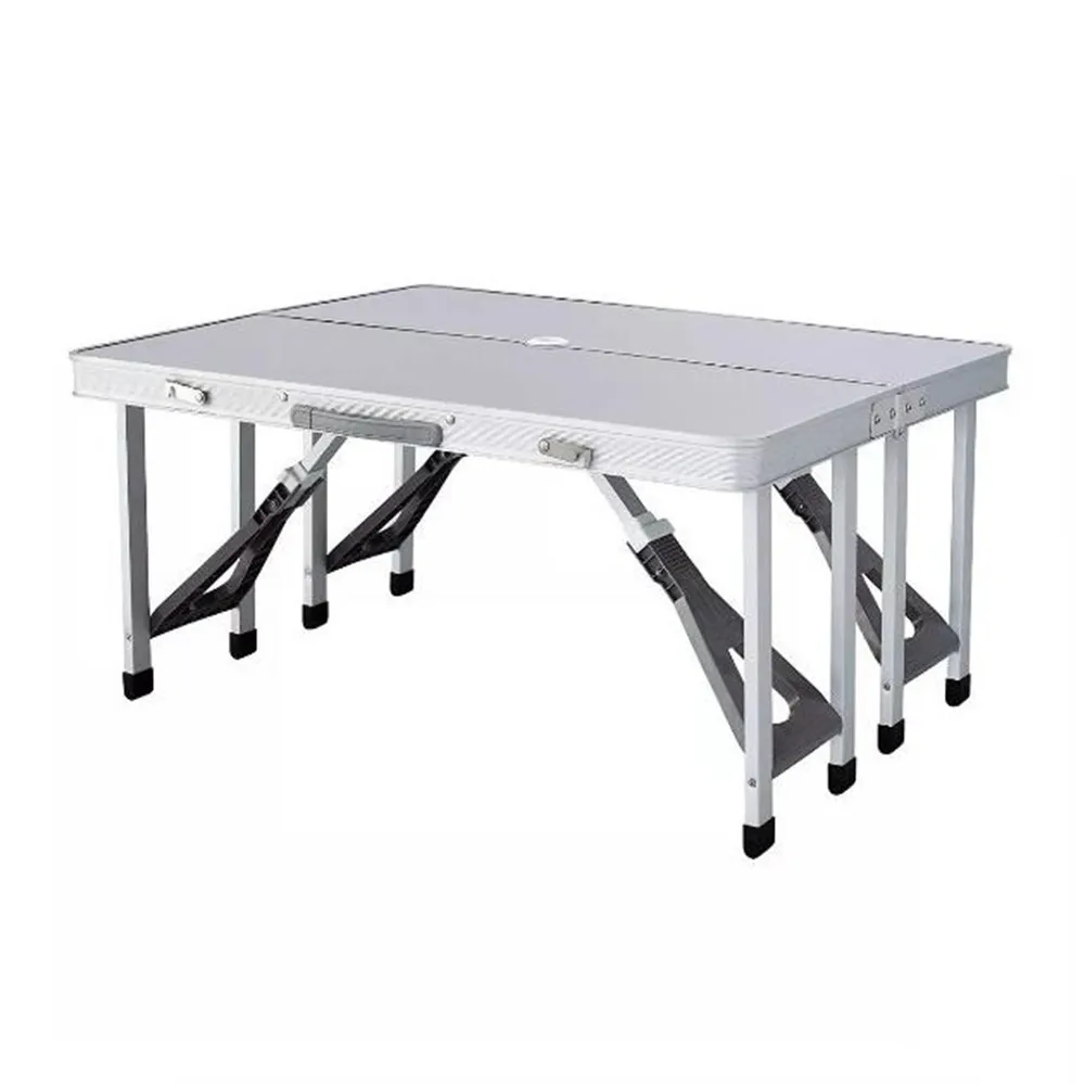 MESA DE CAMPING PLEGABLE HOSA PICNIC MALETA  ALUMINIO