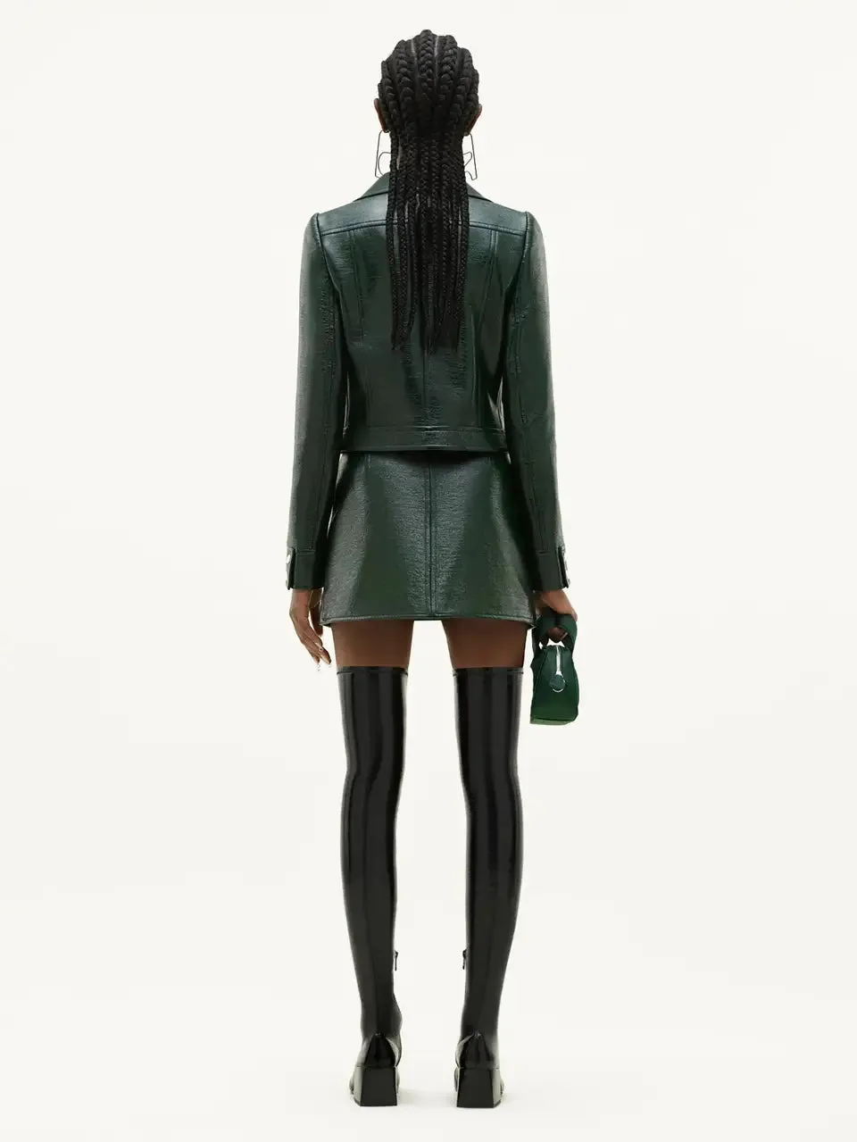 Mini Skirt Reedition Vinyl Dark Green