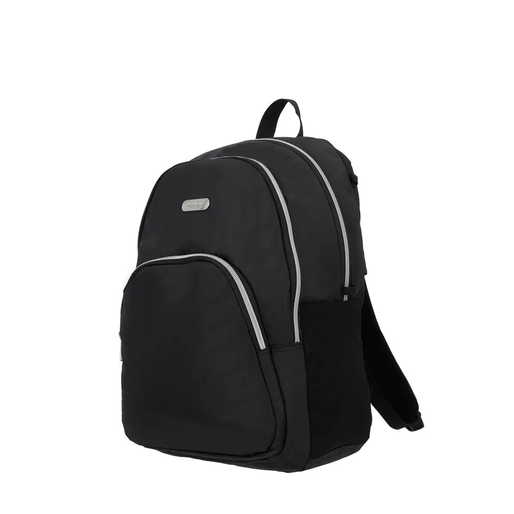 Mochila para laptop Kansas 15 negra/plateada