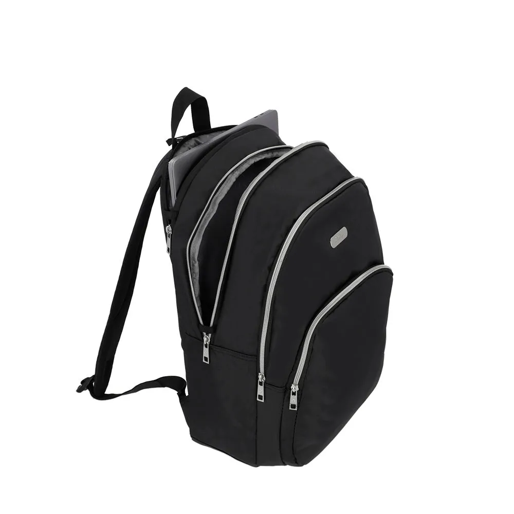 Mochila para laptop Kansas 15 negra/plateada