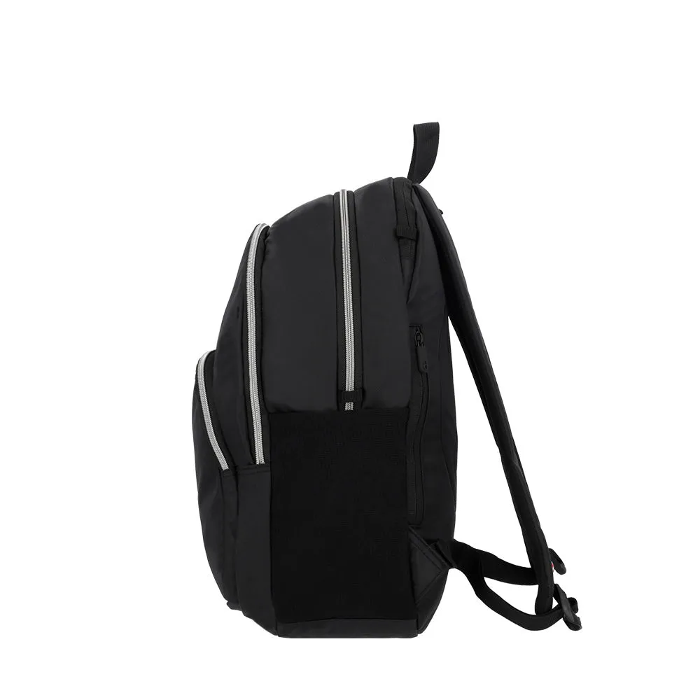 Mochila para laptop Kansas 15 negra/plateada