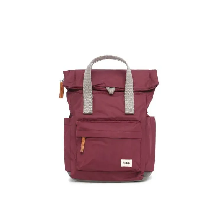 Mochila Roka Canfield B Sustainable Pequeña Granate