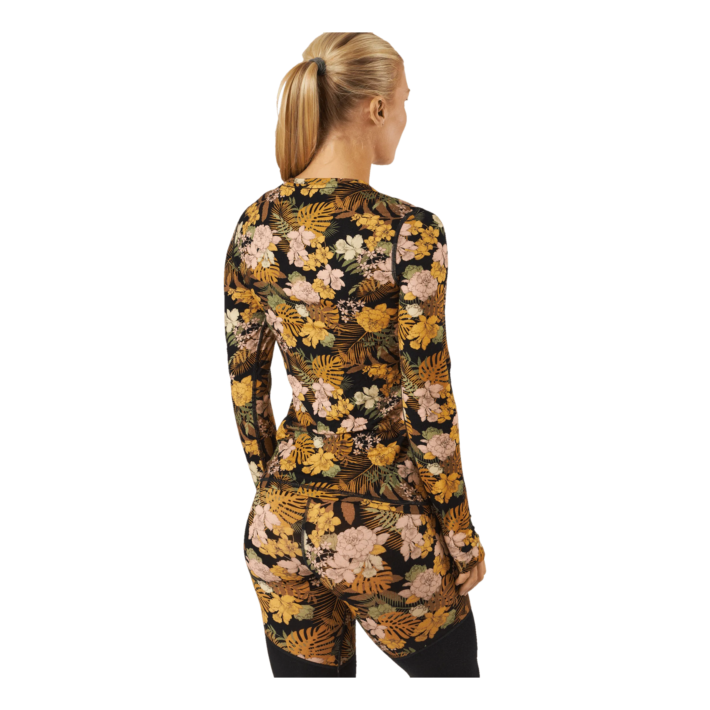 Mons Royale Cascade Merino Flex 200 Ls Floral Camo