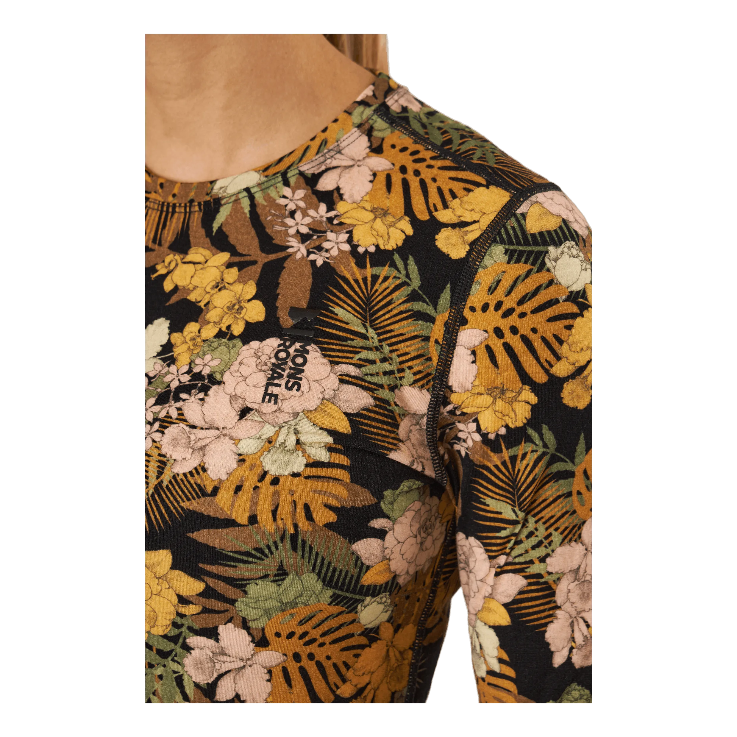 Mons Royale Cascade Merino Flex 200 Ls Floral Camo