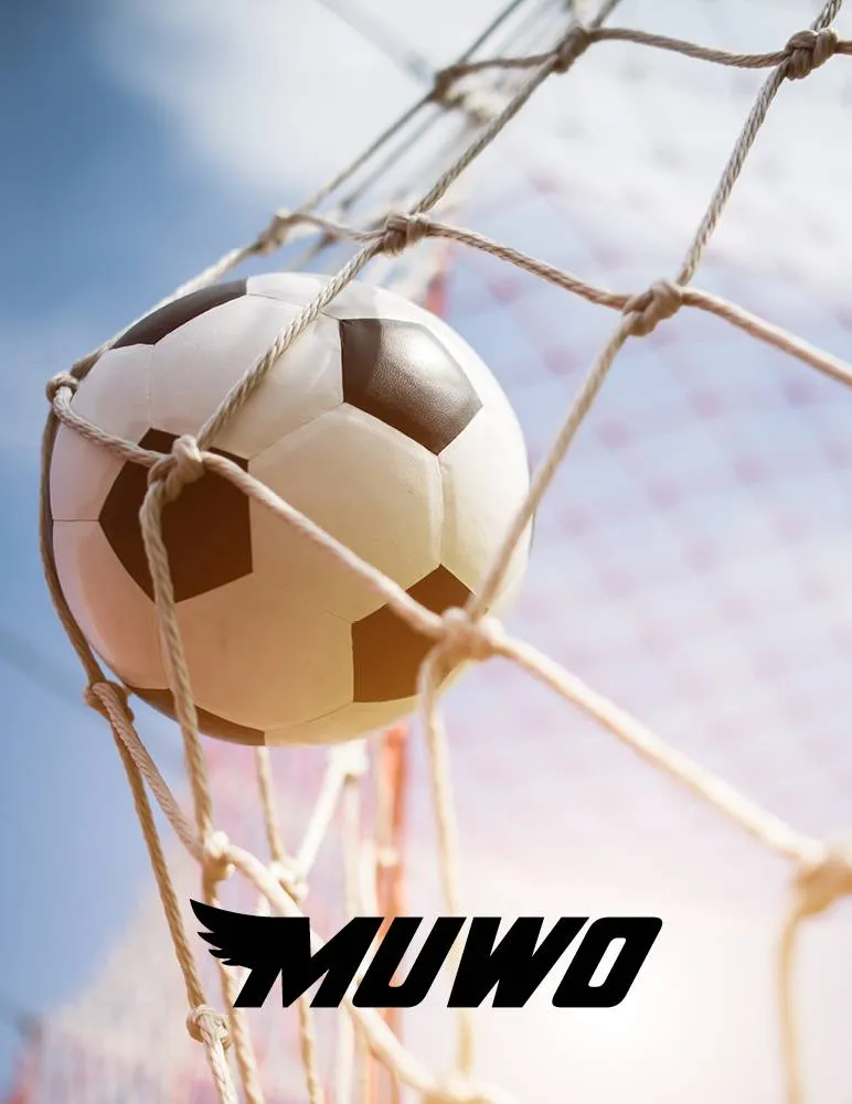 MUWO Portería de fútbol grande de acero 3 x 2 m verde/blanco