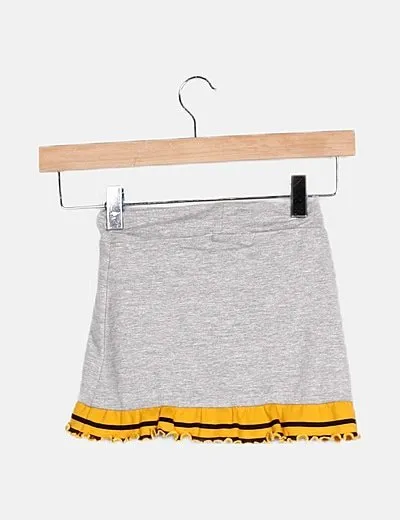 Name it Falda gris bajo volante
