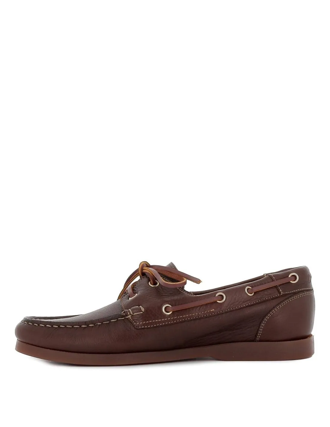 Nautico lavable de hombre en piel marrón Callaghan