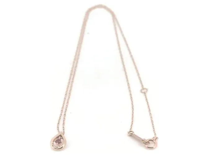 Otras joyas & Other Stories Collar de diamantes en oro rosa K10PG en excelente estado Dorado 