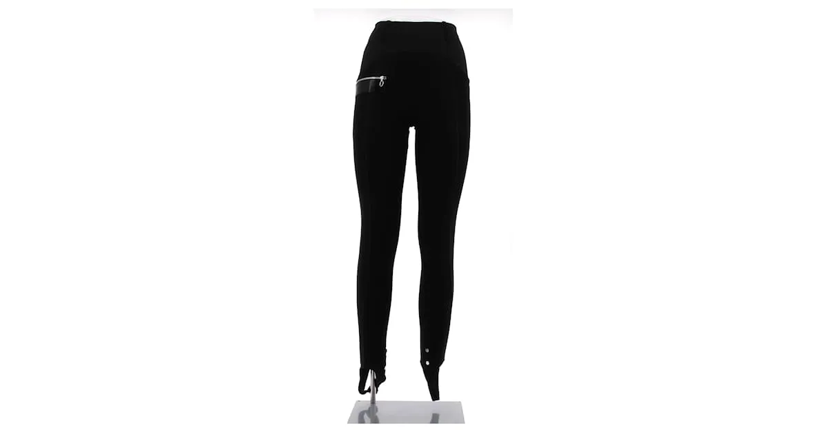 PACO RABANNE Pantalones T.FR 36 Viscosa Negro 