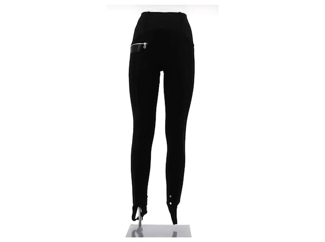 PACO RABANNE Pantalones T.FR 36 Viscosa Negro 