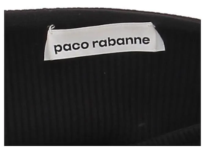PACO RABANNE Pantalones T.FR 36 Viscosa Negro 