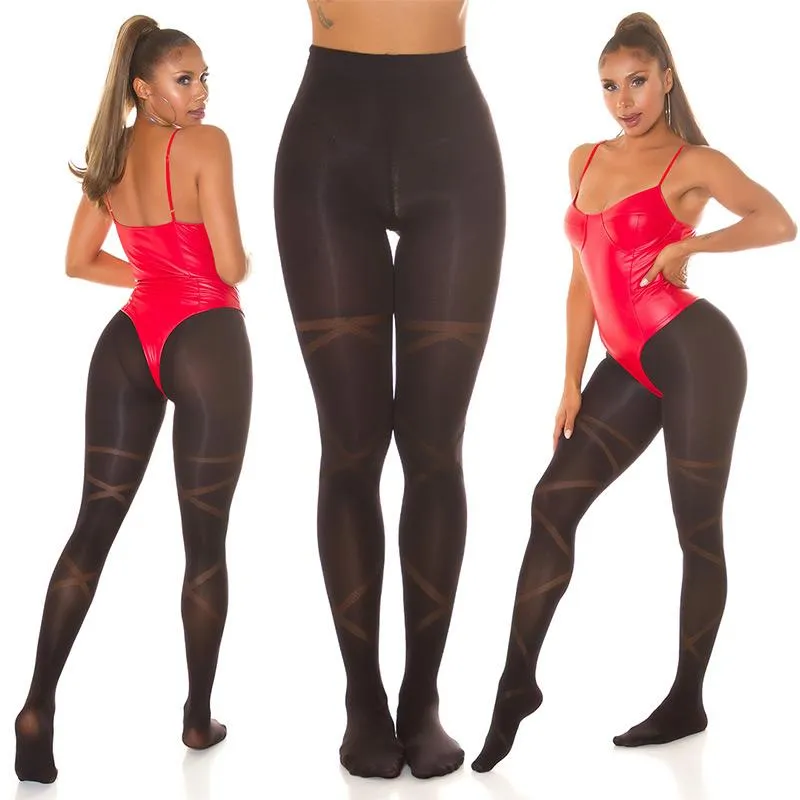 Pantys negras con perspectiva 