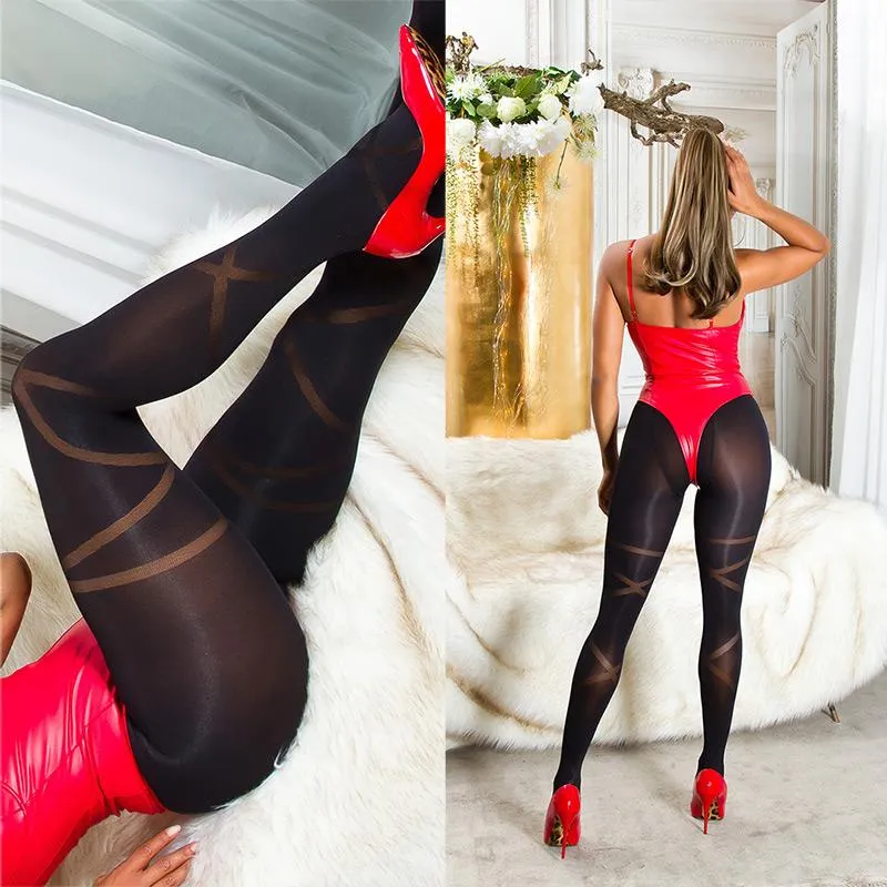Pantys negras con perspectiva 