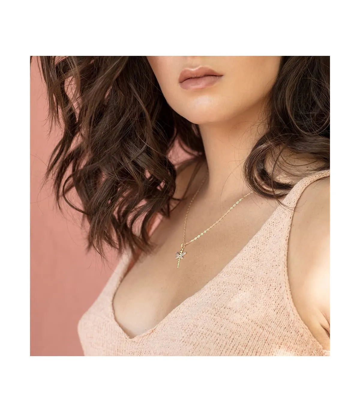 PENDENTIF DRAGONFLY OR JAUNE 18K