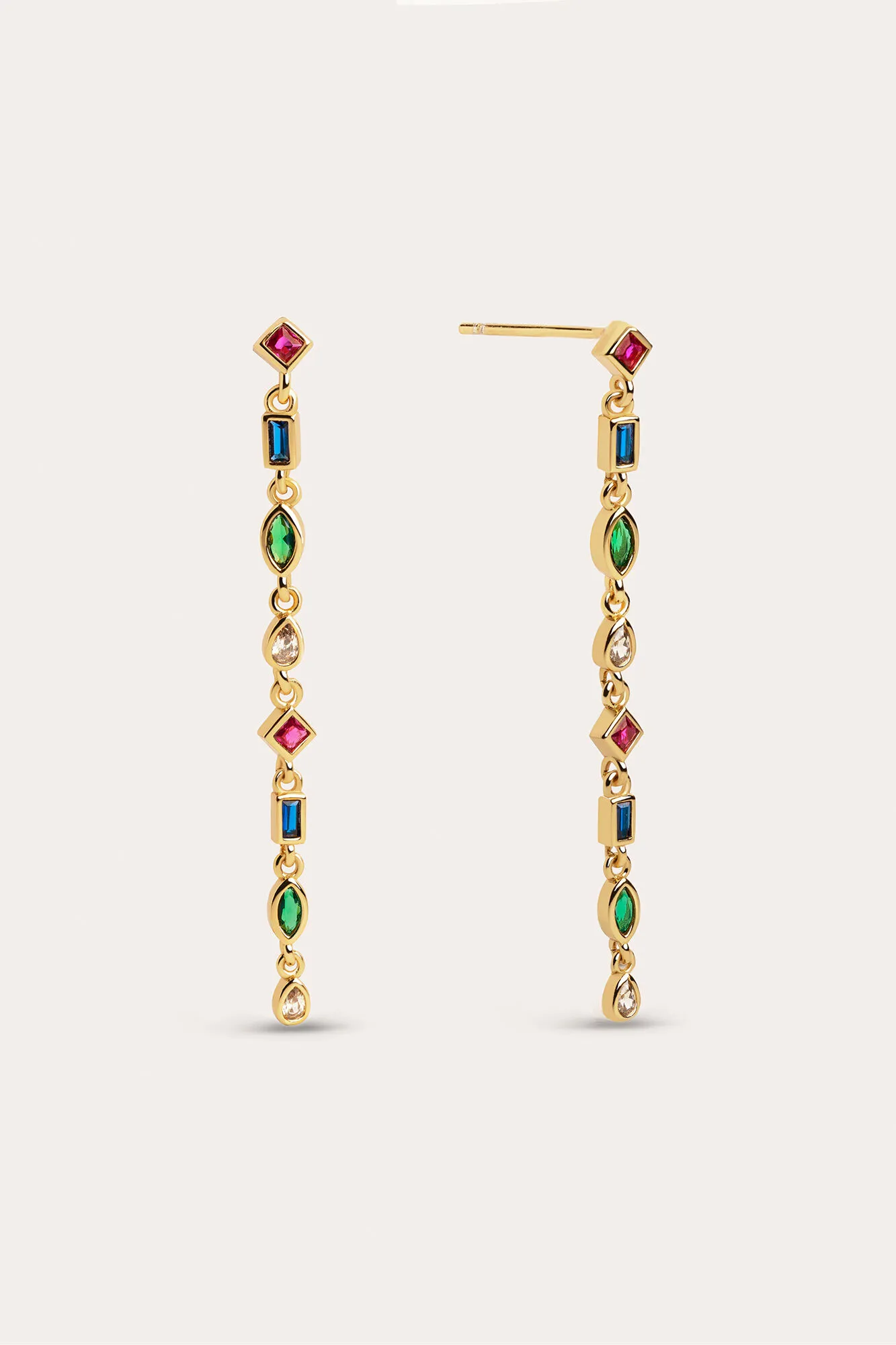 Pendientes Cascade Colors Oro