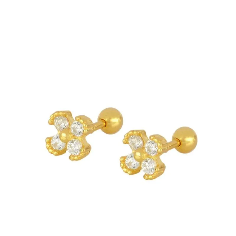 Piercing Flor Circonitas Oro