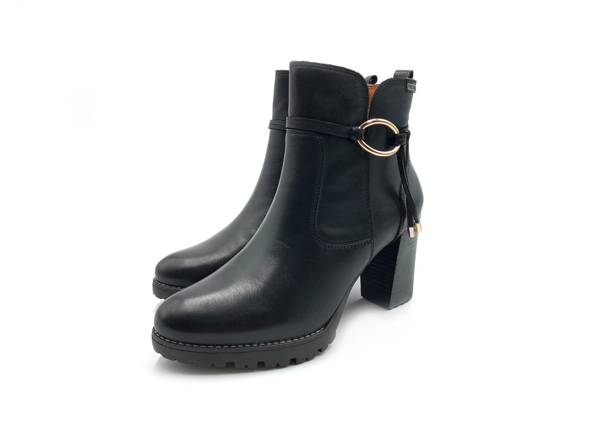 PIKOLINOS W7M8542 BOTíN CONNELLY TACóN 9 PIEL NEGRO MUJER
