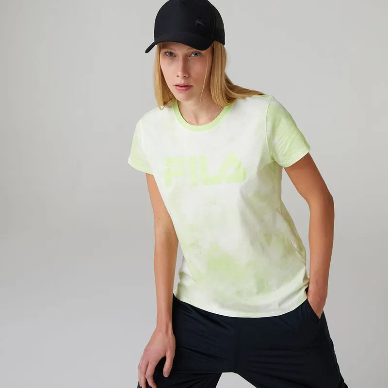 Polera Letter Premium Sky Mujer FILA