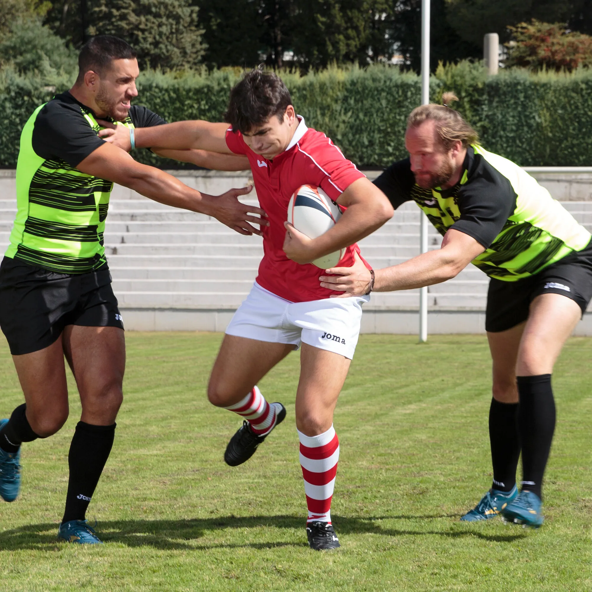 Polo manga corta hombre Scrum rojo