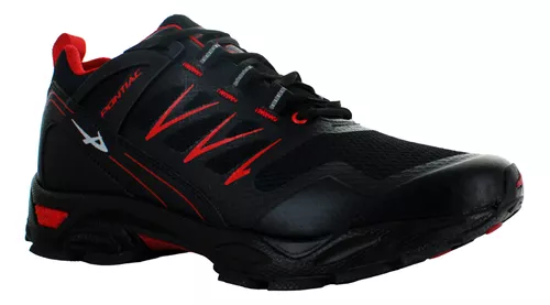 Pontiac Tenis Correr Atletico Polipiel Negro Hombre 83881