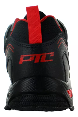 Pontiac Tenis Correr Atletico Polipiel Negro Hombre 83881