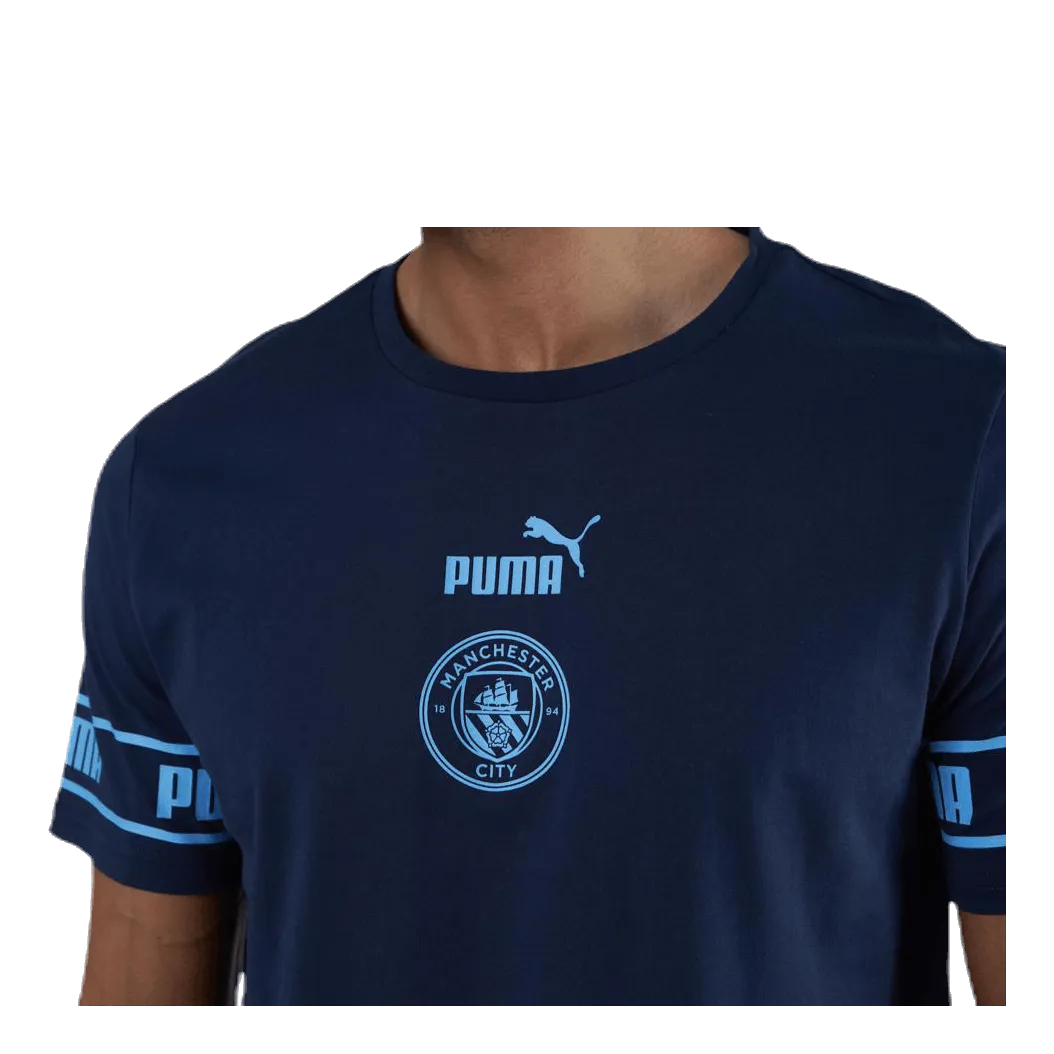 Puma Manchester City FC Culture Tee Blue
