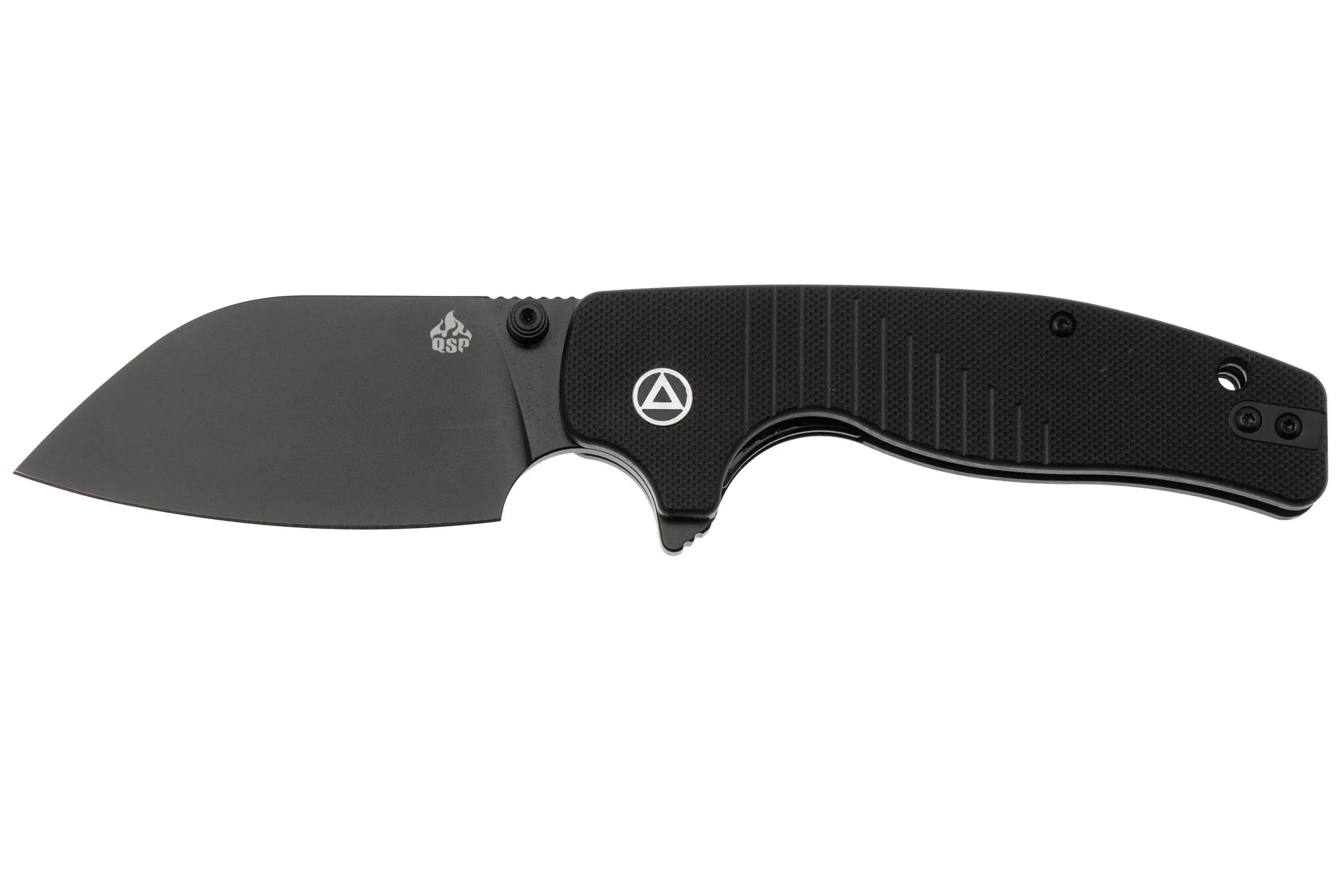 QSP KNIFE CHEFMASTER 163A2, BLACK 14C28N, BLACK G10, NAVAJA, DISEñO DE KEANU ALFARO