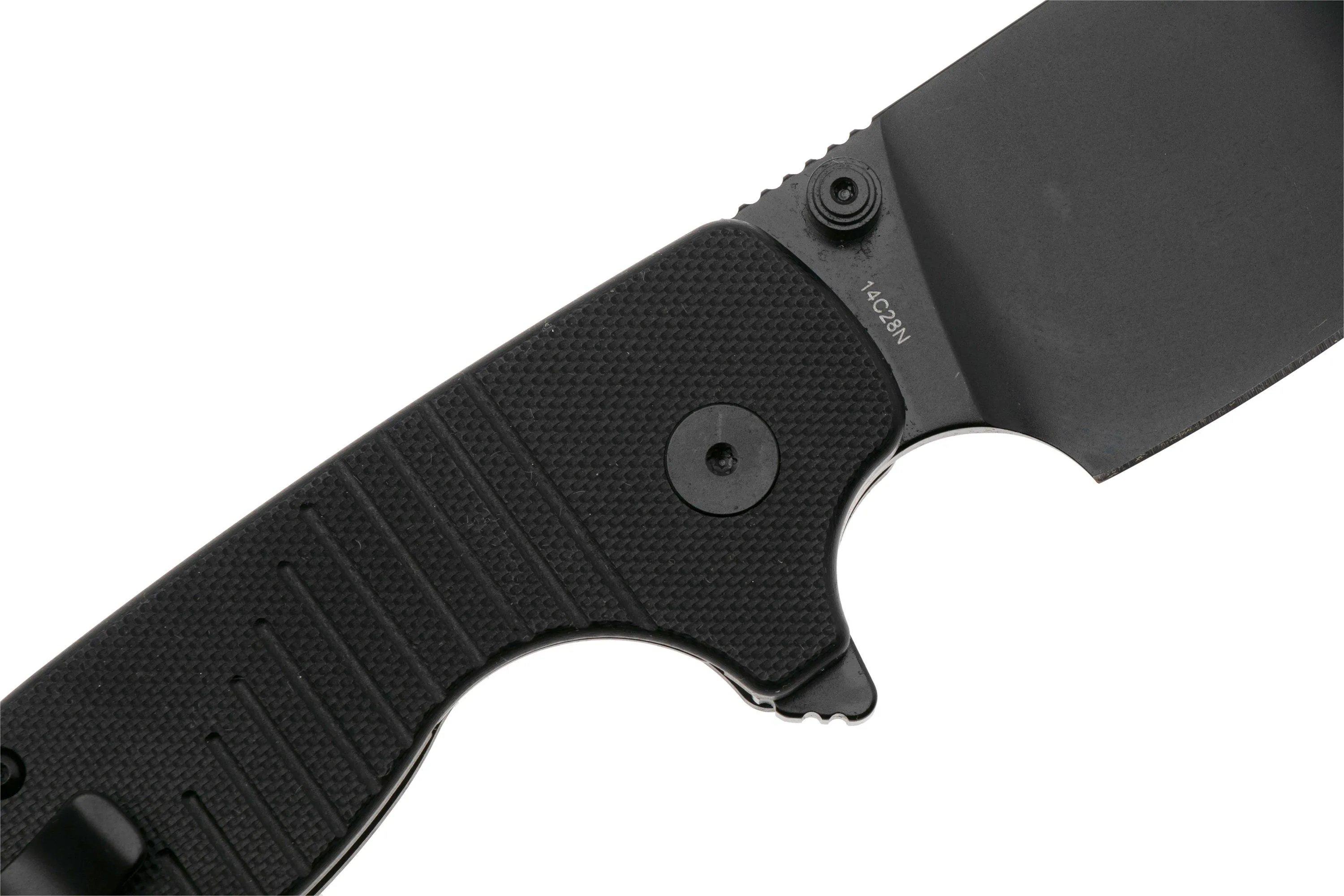 QSP KNIFE CHEFMASTER 163A2, BLACK 14C28N, BLACK G10, NAVAJA, DISEñO DE KEANU ALFARO
