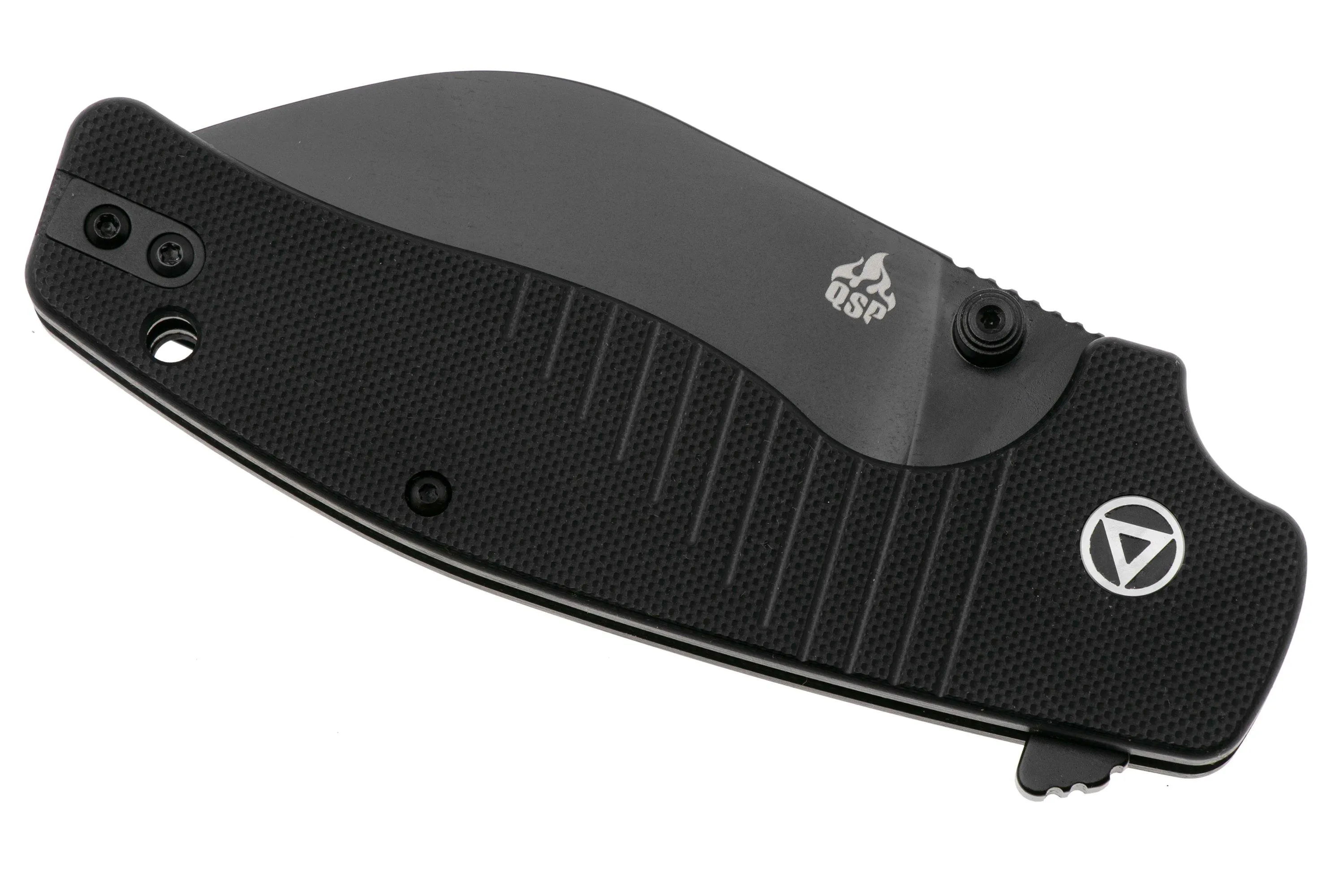 QSP KNIFE CHEFMASTER 163A2, BLACK 14C28N, BLACK G10, NAVAJA, DISEñO DE KEANU ALFARO
