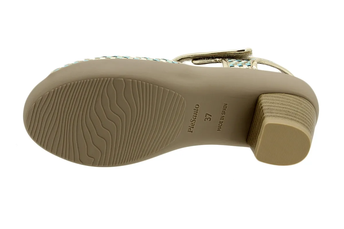 Removable Insole Sandal Turquoise Woven